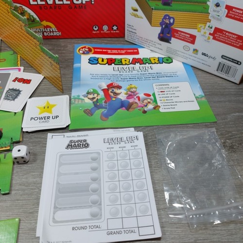 SUPER MARIO LEVEL UP! BOARD GAME *COMPLETE* NINTENDO - USAOPOLY 2017 - Picture 6 of 9