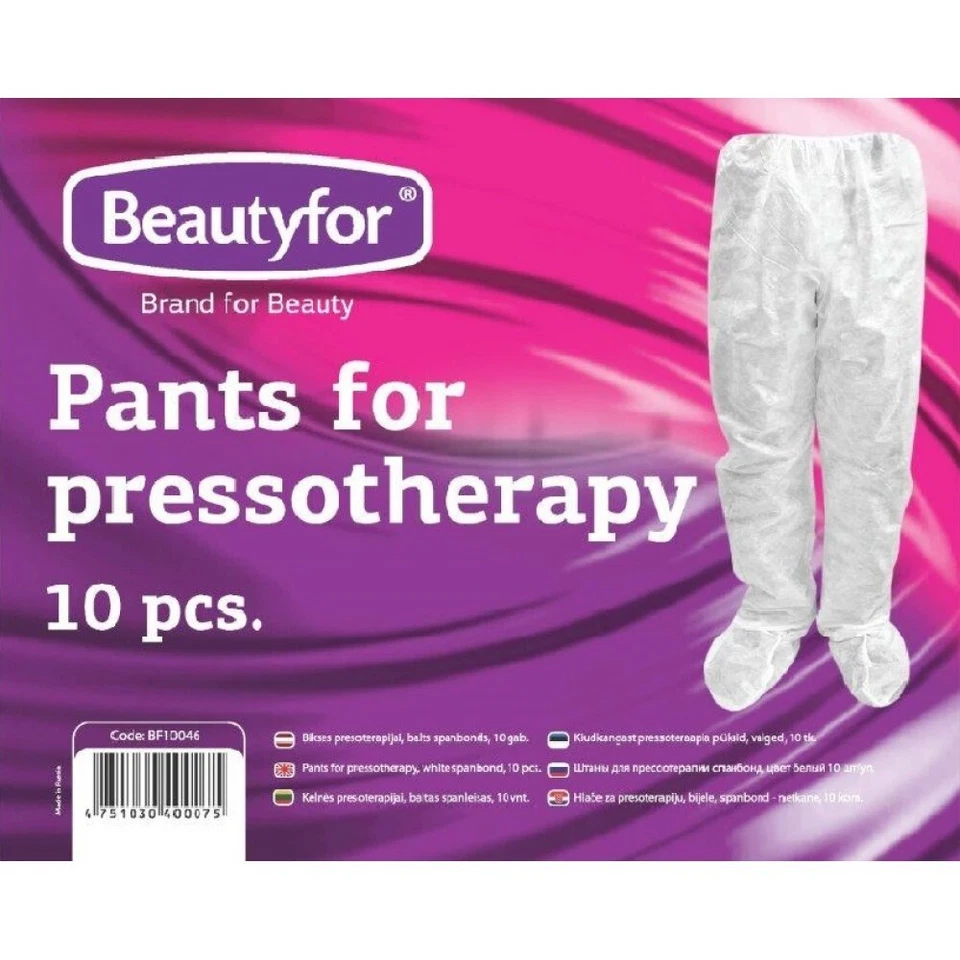 BEAUTYFOR Disposable NON-WOVEN Pressotherapy Pants Pack of 10 Size (140x60) for Beauty