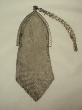 Vintage R. Blackinton Co Sterling Mesh Purse Wristlet with Initials Engraved