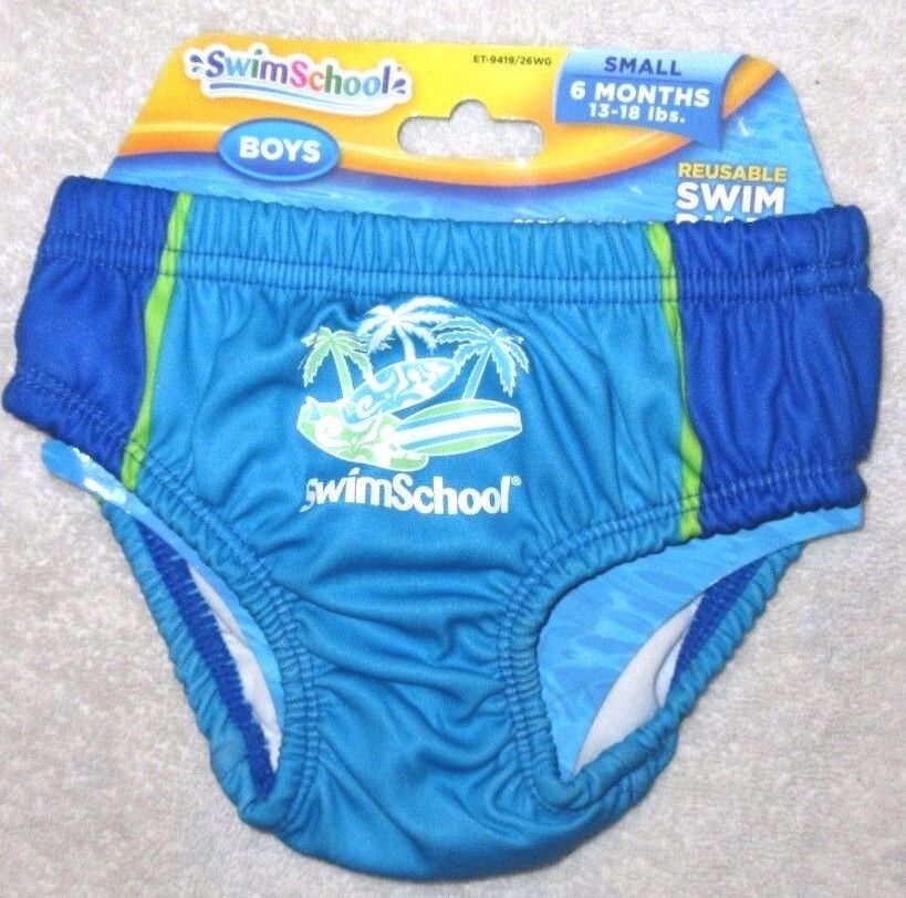 New Baby Infant Boy's Small 6 Swim S School Max 56% OFF Blue Very popular! Months Reusable
