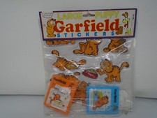 Garfield The Cat Vintage 1978 Puffy Sticker Sheet and Two Games
