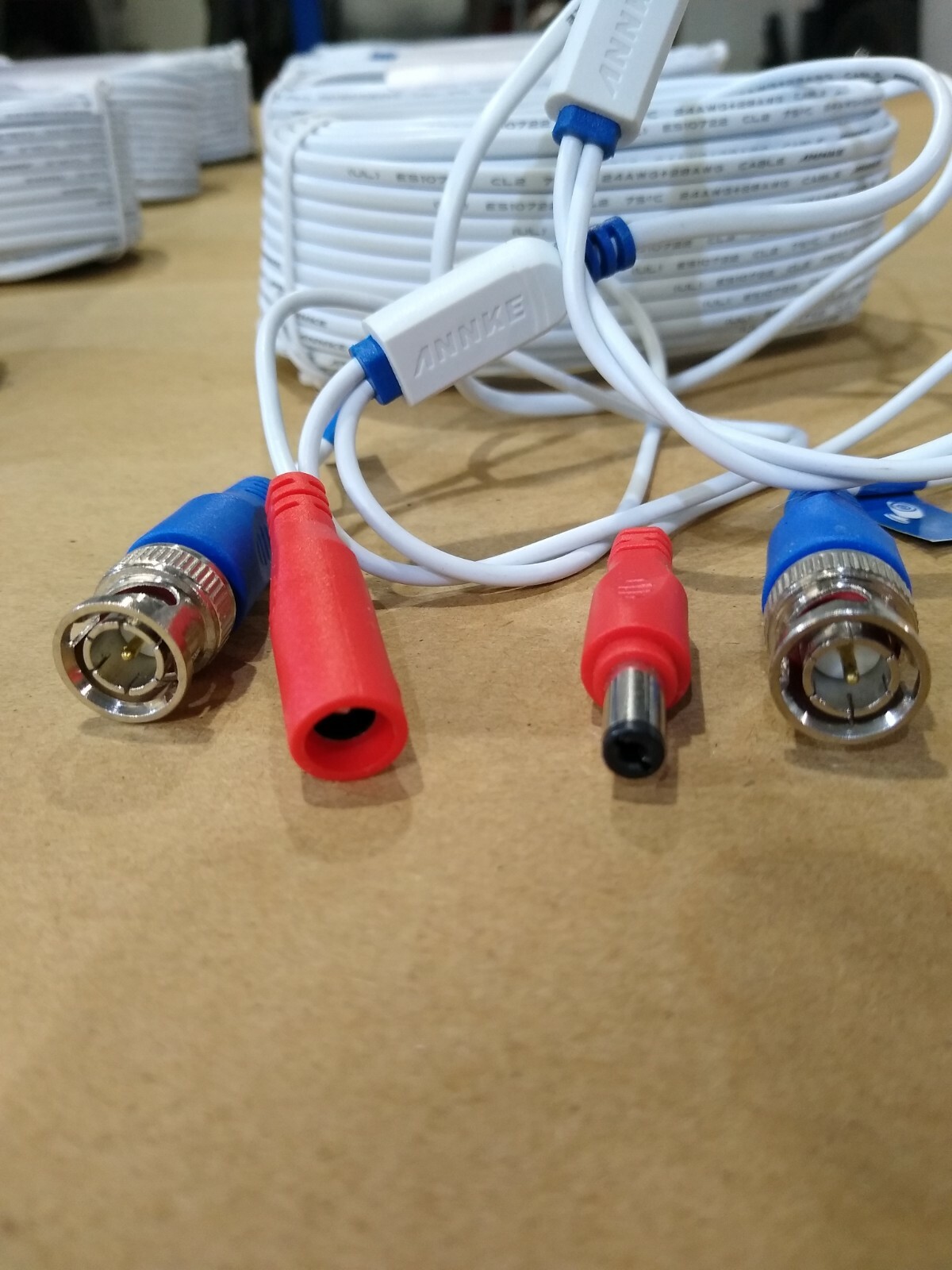 8x 8pcs BNC video and power cable for CCTV security cameras 60 ft 60ft