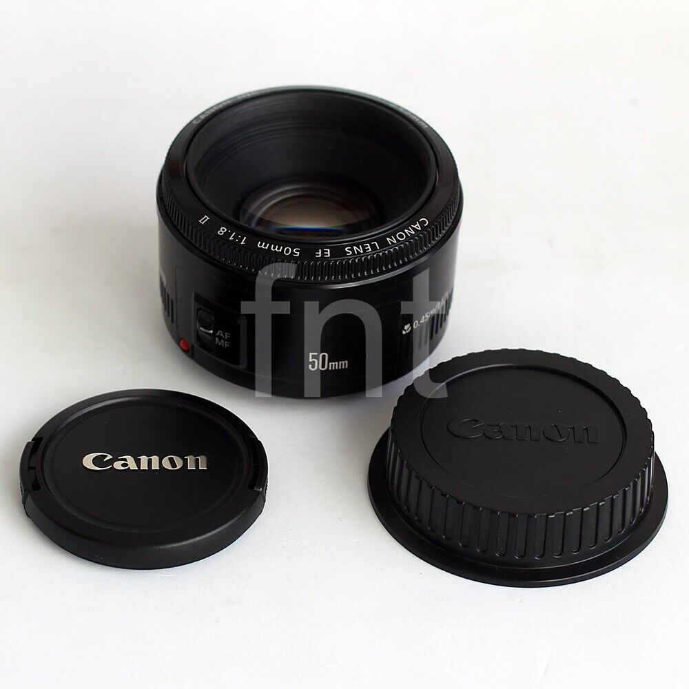 Canon EF 50mm f/1.8 II Standard Lens w/Caps