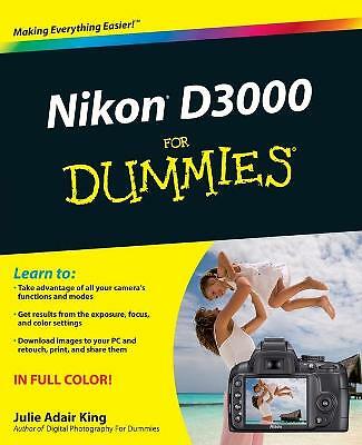 Nikon D3000 For Dummies by Julie Adair King (Paperback, 2009)