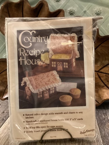 Land Rezept Haus Kit Bajer Design New Old Stock Craft Calico Vintage NOS