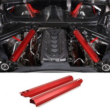 Red Aluminum Engine Bay Crossmember Trim Cover Fits Corvette C8 Coupe 2020-up