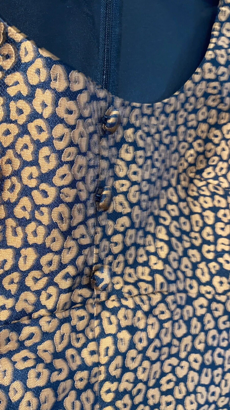 KATE SPADE Flora Abito senza maniche jacquard leopardato 4