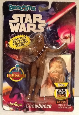Vintage Star Wars Bend-Ems Chewbacca Action Figure NEW Just Toys Bendable