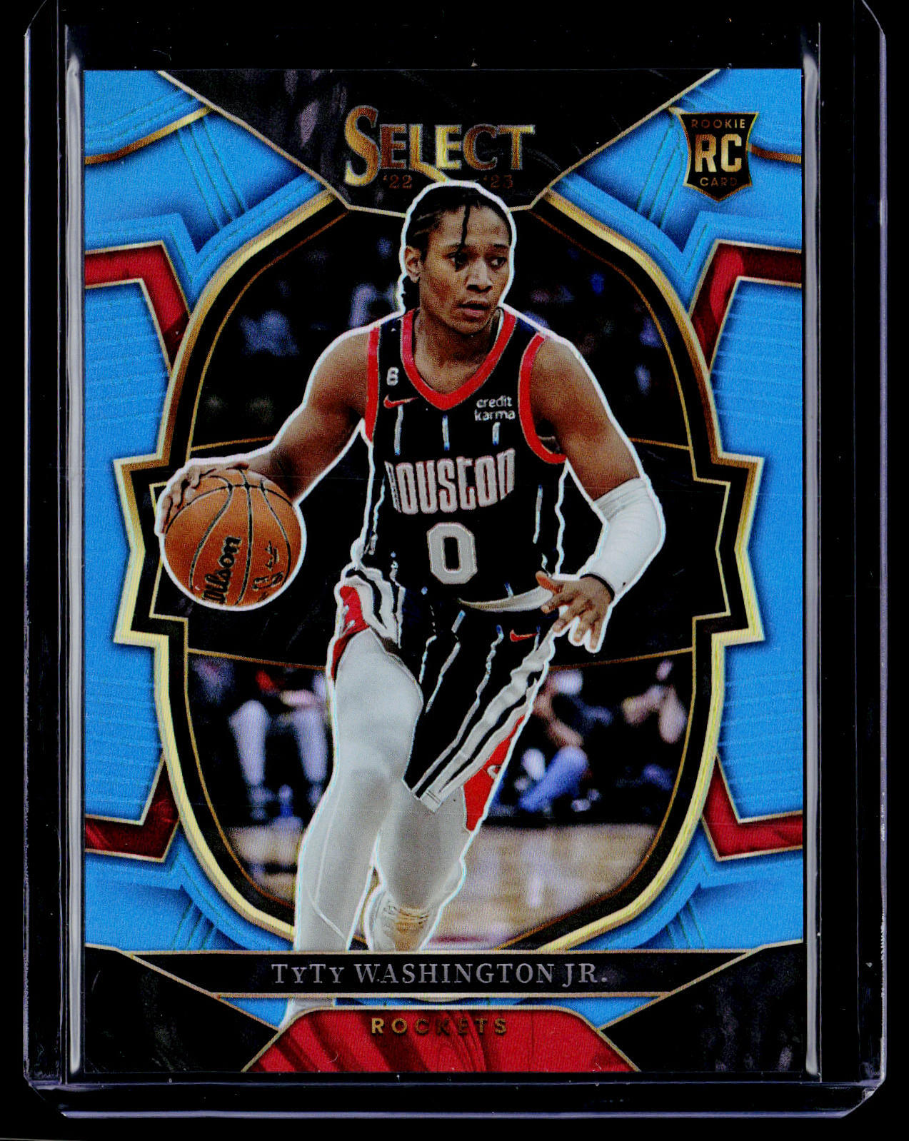 2022-23 Panini Select #70 TyTy Washington Jr. Light Blue Prizms #/299