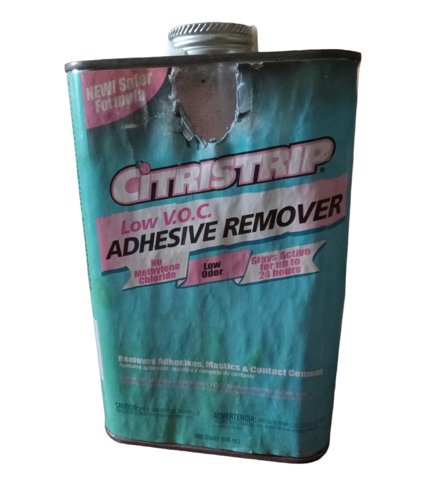 Citristrip 1 Quart (946 ML) Low VOC Adhesive Remover New Safer Formula
