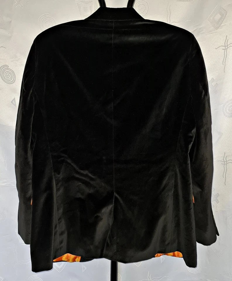 КУРТКА ВИНТАЖНЫЙ ПОДЛИННЫЙ BEN SHERMAN ЧЕРНЫЙ БАРХАТ ХЛОПОК МУЖСКОЙ БЛЕЙЗЕР-US38/EU 48 - Изображение 3 из 4