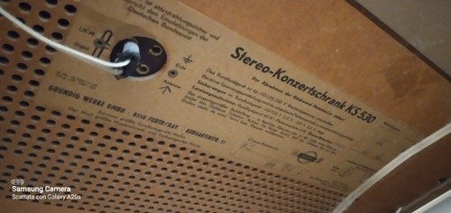 stereofonico grungid ks530 anni 60 mobile radio fm e giradischi - Foto 5 di 5