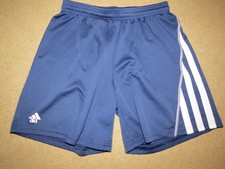 SUPER Adidas black athletic / soccer shorts - adult mens or womens M