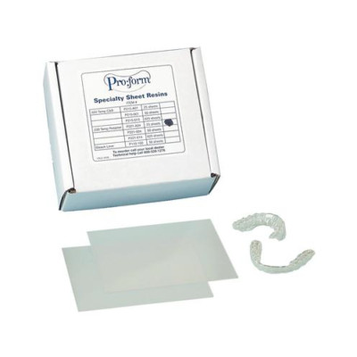 Keystone 9614810 ProForm Retainer Material Stiff Clear 5'' x 5'' .030'' 50/Bx