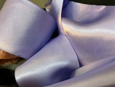 silk ribbon 2.5" on the bias hand dyed 1yd made in USA wisteria