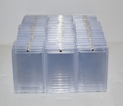 80 x ULTRA PRO ONE-TOUCH MAGNETIC CARD HOLDER (35pt-180pt) *USED/GOOD Condition*