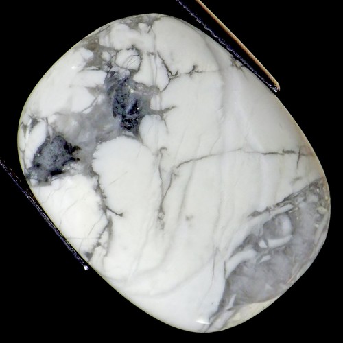 29.00 Ct Natural Howlite Gemstone Grey White Color Cushion Cut - Picture 2 of 2
