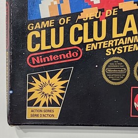 Clu Clu Land Game Rare BLACK BOX Nintendo NES 1985 Early Edition Collectable