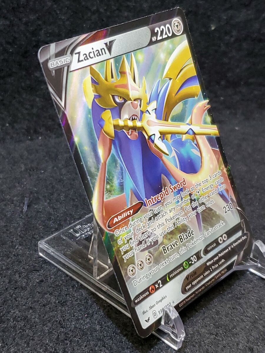 ZACIAN V HP 220 138/202 HOLO POKEMON CARD