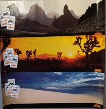 3er Set GROSSE POSTER FOTOPOSTER Motorrad KTM ADVENTURE TOURS 84x30cm
