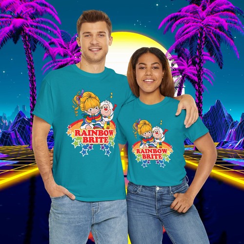 Vintage 1980s Rainbow Brite T-shirt | Unisex Retro Top with Iconic Design Tee - Picture 20 of 33
