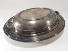 Middletown Silverware Co Silver Plate Serving Dish w/Cover E.P.N.S Tarnished USA