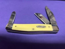 2019 CASE TESTED XX CHROME VANADIUM SMOOTH YELLOW DELRIN LARGE STOCKMAN 3375CV