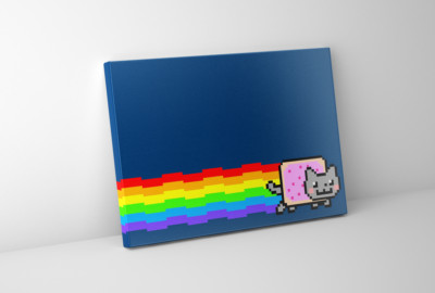 Nyan Cat Meme - Gerahmte Leinwand - Meme Kultur Wandbild - Gaming 4chan