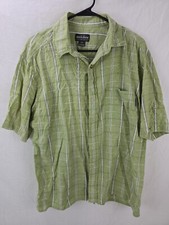 Woolrich Polo Shirt Short Sleeve Green Outdoor Mens Size Large