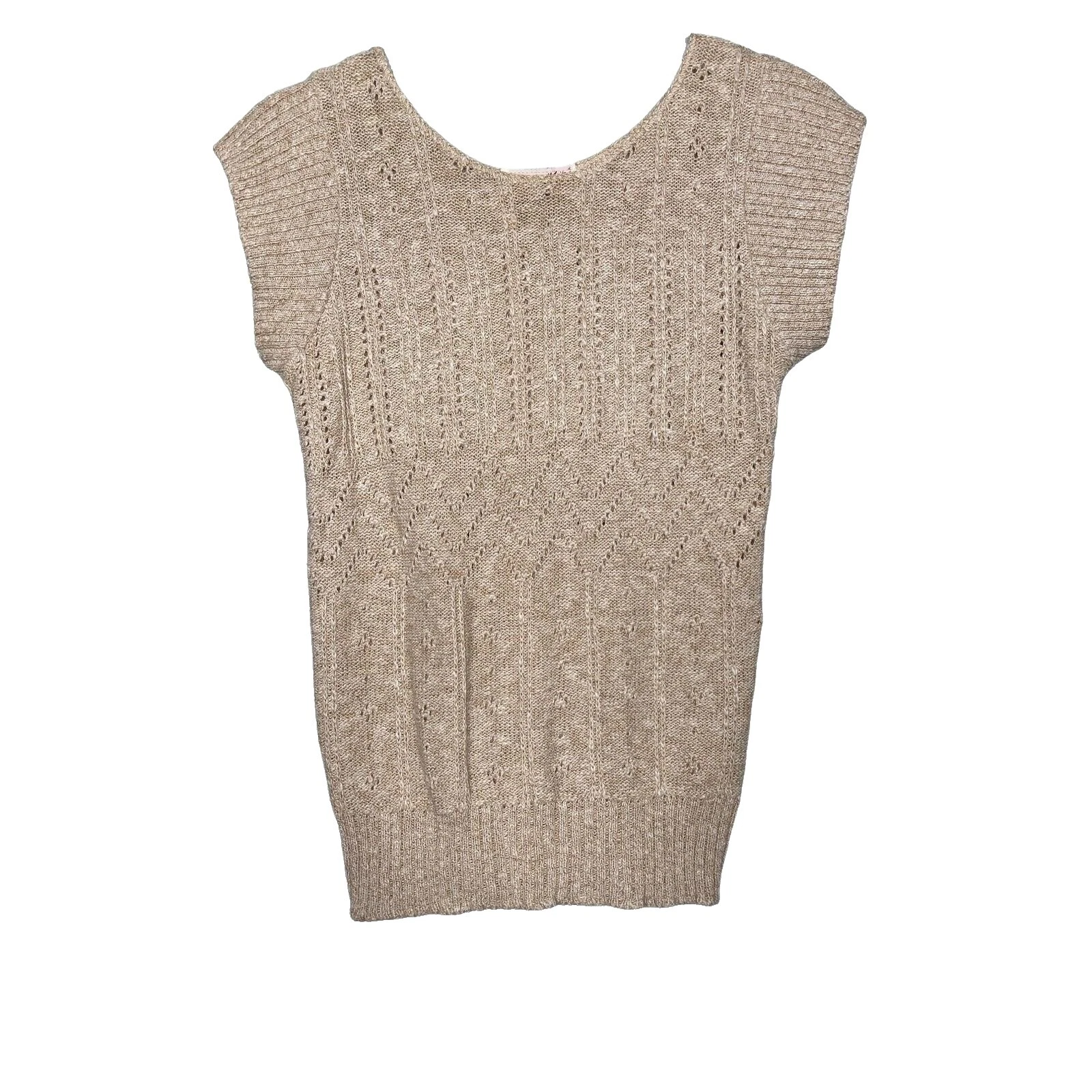 Camisetas Vintage de Punto Casual para Mujeres