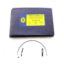 C.S. Osborne 12/Pk. Curved 3-Square Point Needles Light 502-1/2, Size 3-1/2"