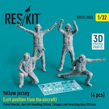 Yellow jersey (Left position from the aircraft) 4pcs Scale1:32 ResKit RSF32-0024