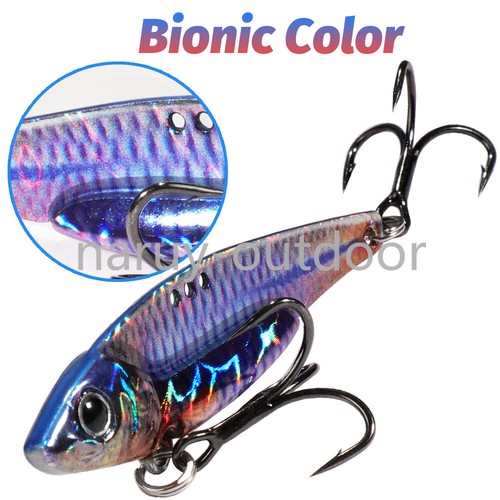 6 Pack Metal VIB Spinner Spoon Sinking Blade Fishing Lure Bass Pike Trout Baits - 第 5/24 張圖片