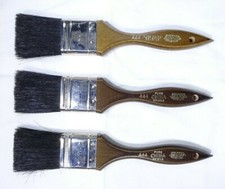 Osborn 1 1/2" Paint Brush #444 Pure China Bristle Lot of 3 CA