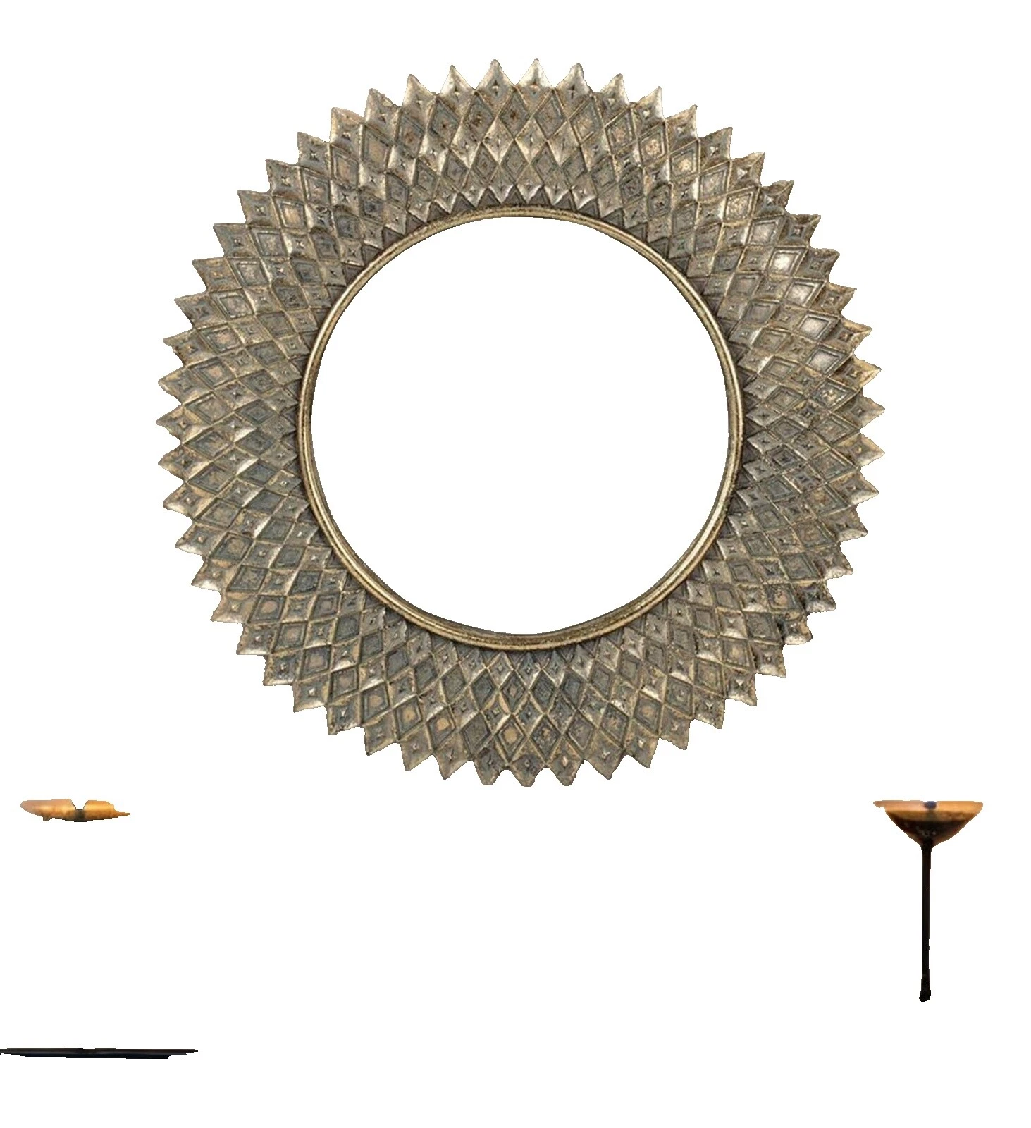 Espejos decorativos de transición de dormitorio de resina