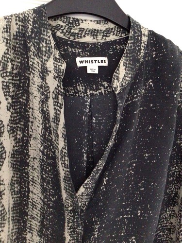 Whistles Größe 14 100 % Seide Bluse