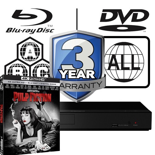 Panasonic Blu-ray Player DP-UB150 All Zone MultiRegion 4K & Pulp Fiction UHD