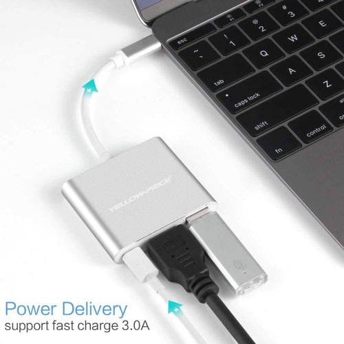 Adaptateur USB Type C convertisseur AV multiport pour MacBook Pro Air 2021 iPad 10 2022