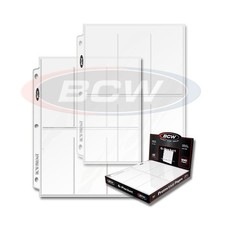 50 - 6 Pocket 2 1/2 x 5 1/2 Photo Page Sheet Protector BCW Pro6T - 3 ring binder