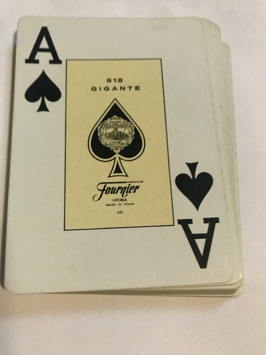 Rare Vintage Heraclio Fournier Vitoria 818 Playing Cards Near Mint
