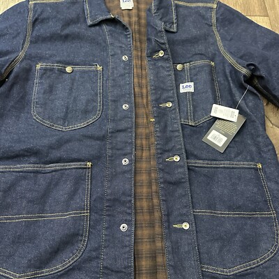 LEE 101 '70S WORKWEAR LOCO JACKET BLUE DENIM MENS SIZE XL | eBay