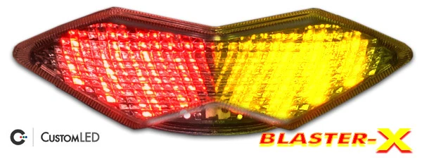 Lente transparente ultrabrillante programable luz trasera integrada Ninja 1000 Blaster-X Foto 2 de 4