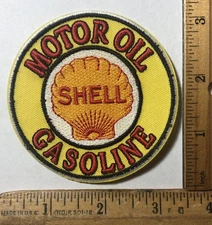 Shell Motor Oil Gasoline Logo Iron On Patch Gas Service Station Reproduction
