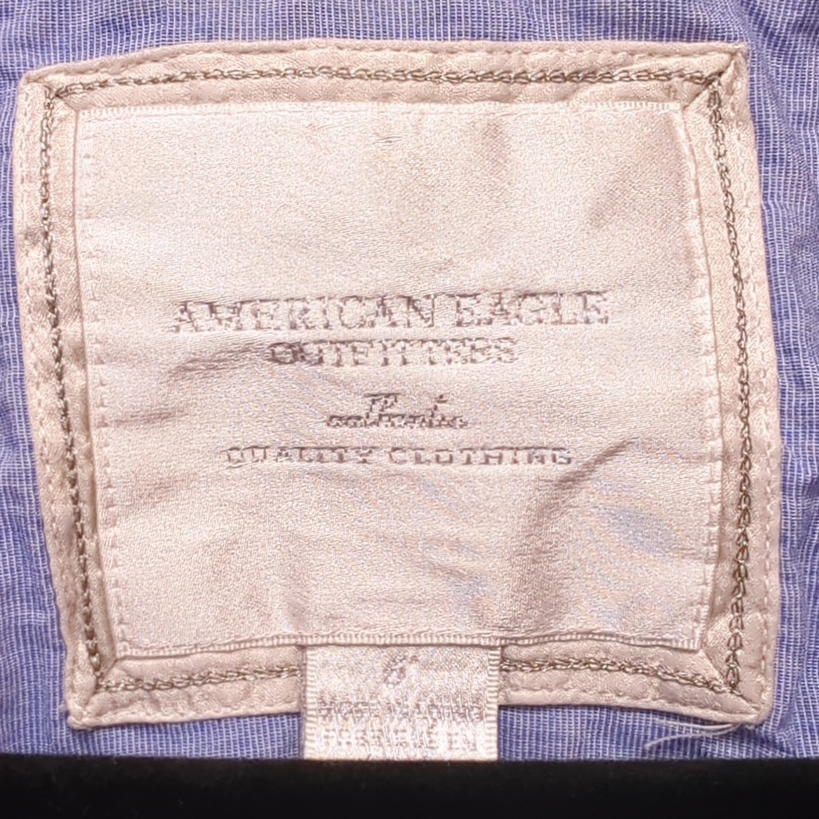 American Eagle Outfitters Purple/Blue/White Check Cotton Slim Fit Shirt S image 8