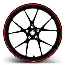 Felgenrandaufkleber GP Rot Motorrad Auto Felgenrand Aufkleber Felge MR001