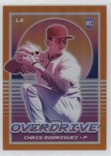 2021 Panini Chronicles Overdrive Neon Orange Prizm 3/17 Chris Rodriguez #3 12dh