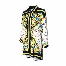 SHEIN black and yellow bug print shirt dress size XXL B196