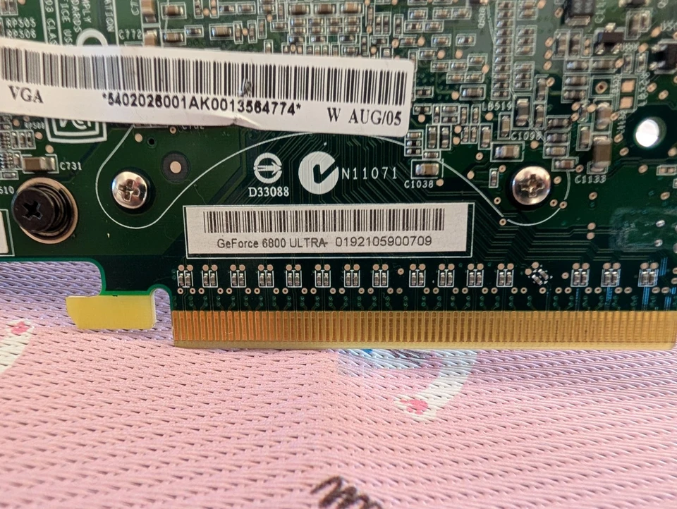Big Chungus!! 6800 Ultra PCI-E OEM Passively Cooled, 5 Slot (o.O) Rare!! - Image 2 of 4