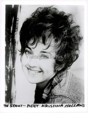 1971 Kristina Holland Celebrity Film Voiceover Beauty Press 6X8 Vintage Photo