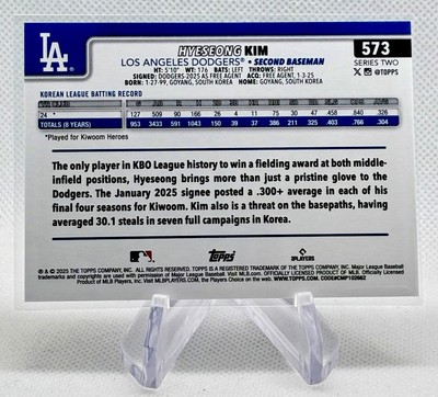 Topps japan edition 2021 キムハソン グリーンパラレル 2021 Topps NPB Seiya Kinami #32/50 Blue Foil SP Parallel